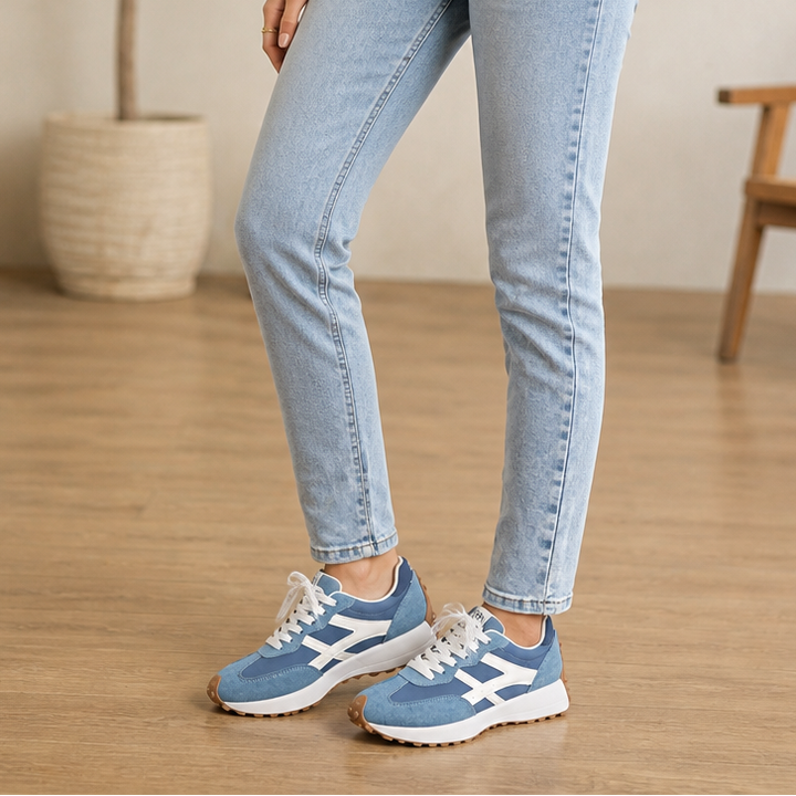 Damen Plateau Sneakers Rutschfest
