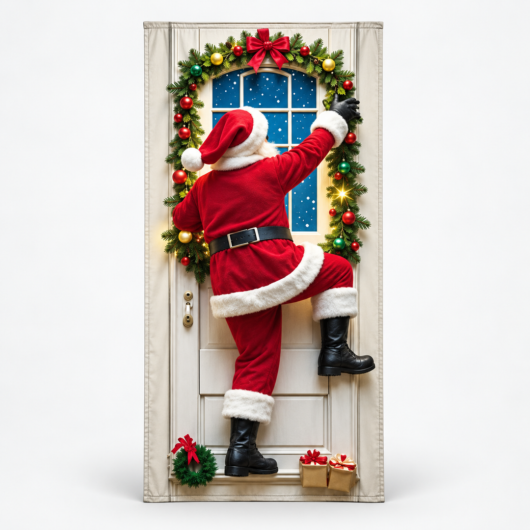 SantaScene Weihnachts-Türbild für Standardtüren