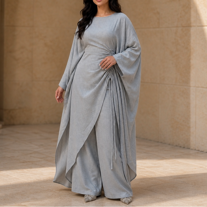 Elara | Zweiteiler mit Fledermausärmel-Kaftan und Hose
