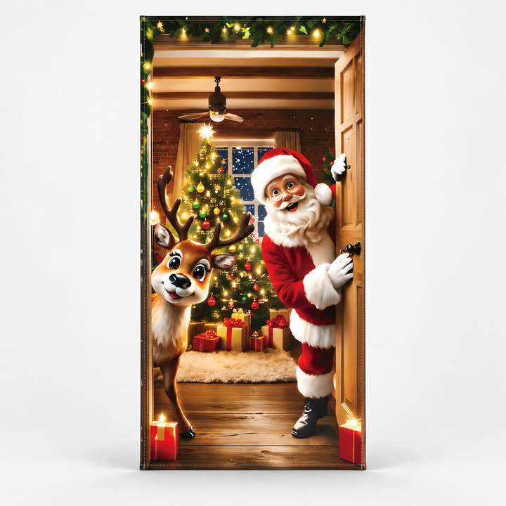 SantaScene Weihnachts-Türbild für Standardtüren
