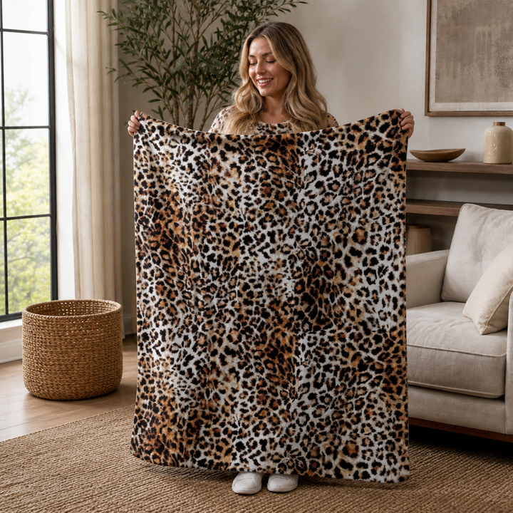 Decke Leopardenmuster Polyester