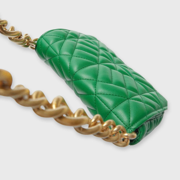 Sac à bandoulière pour femmes en cuir vegan – Avec chaîne dorée et design élégant