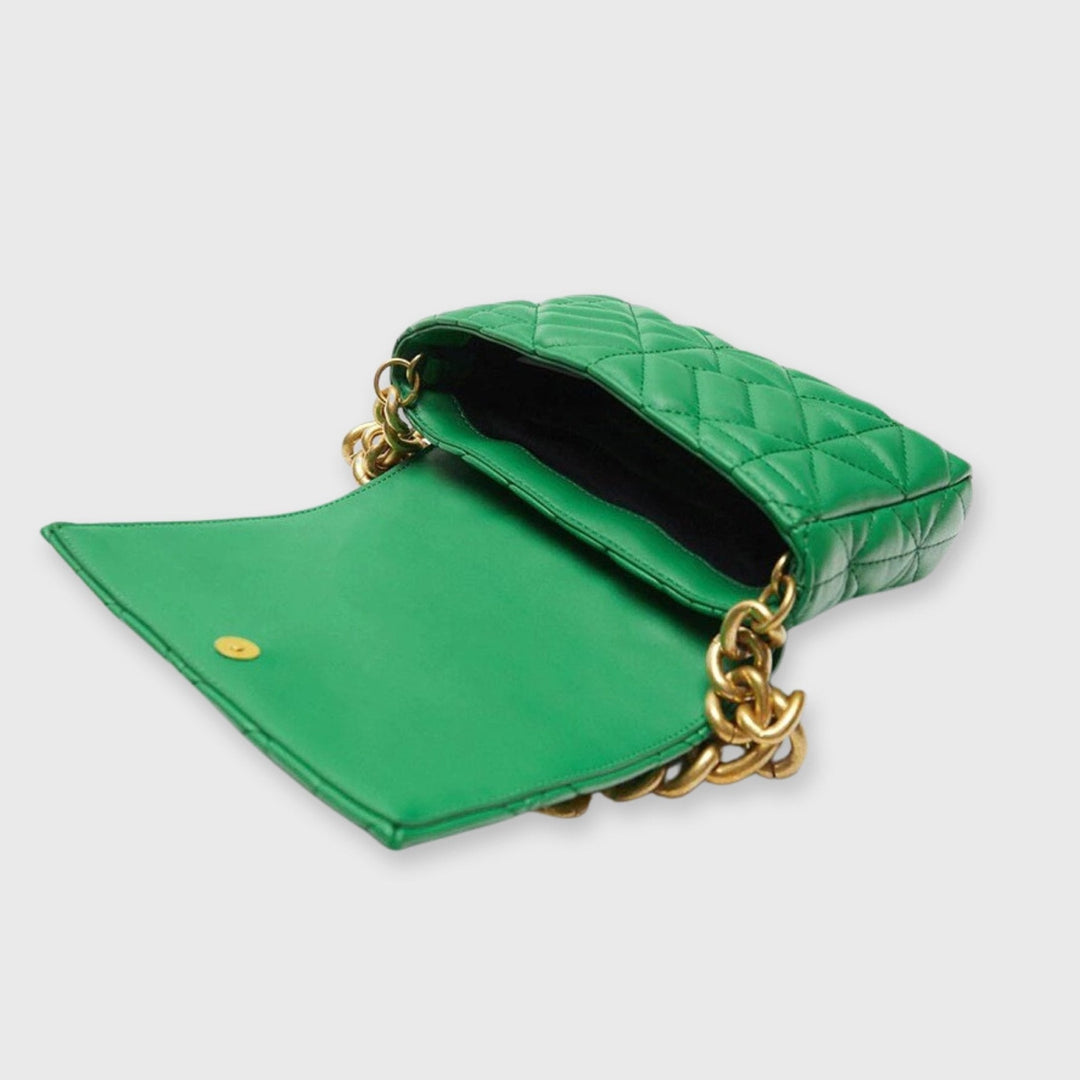 Sac à bandoulière pour femmes en cuir vegan – Avec chaîne dorée et design élégant