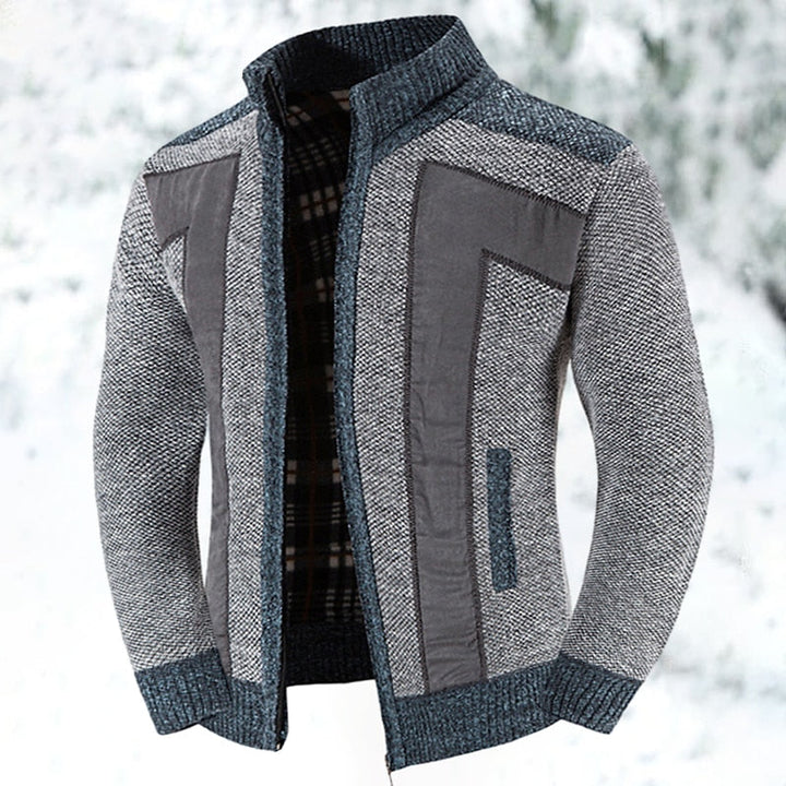 Damen Zip-Cardigan strukturiert mit Seitentaschen