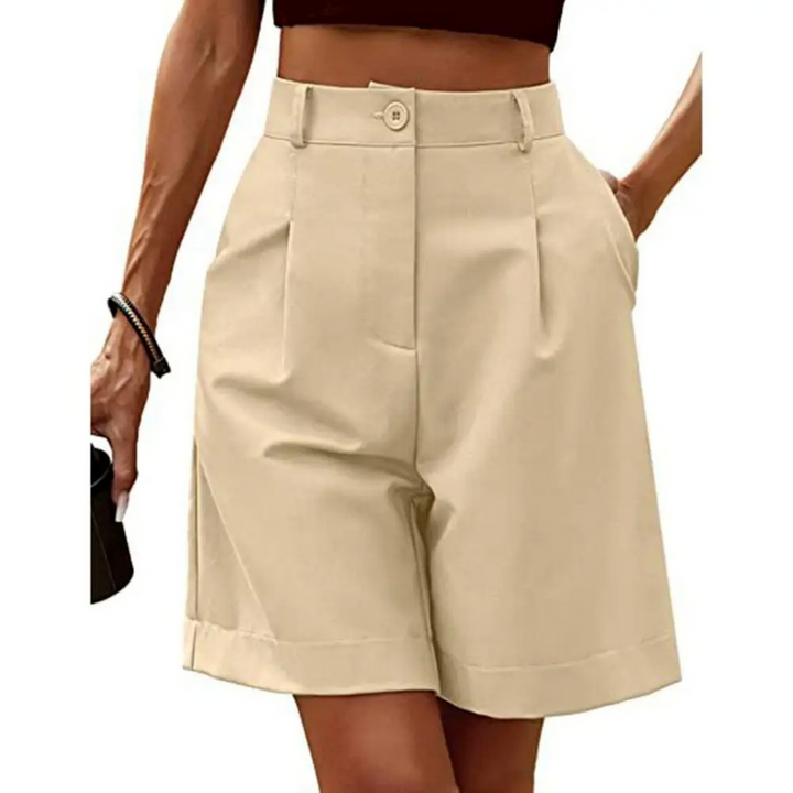 Luxe Lounge Shorts – High-Waist Satin-Feel, Breathable, Vegan